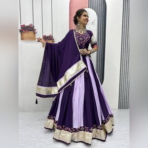 Purple Lehenga Choli for Women Indian Wedding Lehenga Dress Navratri & Party